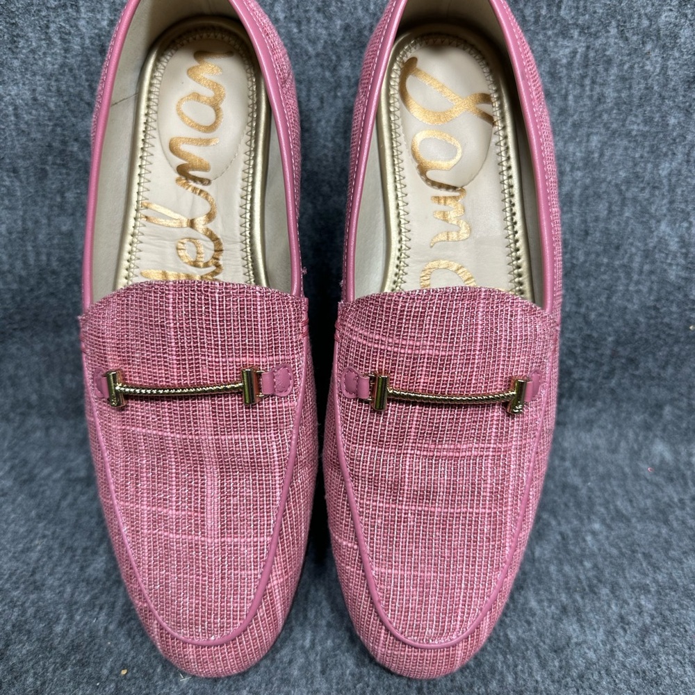 Sam Edelman Pink Textured Loafers